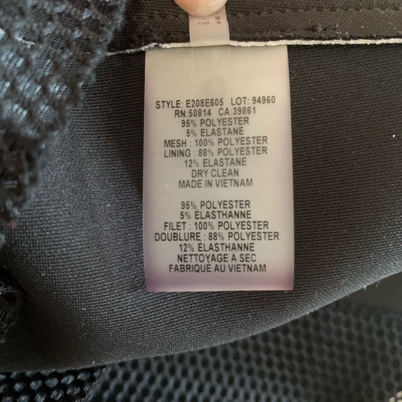 Elie Tahari Floral Sheath Dress with Mesh size 4 - Picture 8 of 8